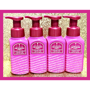 Bath & Body Works Pink Sparkling Spritz 8.75oz Gentle Clean Foaming Hand Soap x4